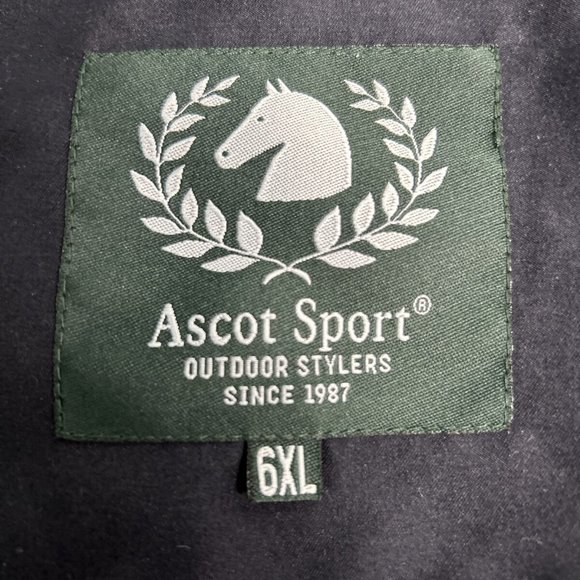 Ascot Sport Outdoor Stylers Dark Blue Full Zip Mock Neck Men’s Jacket 6XL - Picture 8 of 11